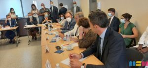 Le ministre François Braun en visite à Mont-Saint-Martin