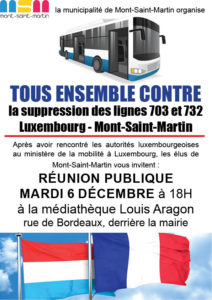 Contre la suppression des lignes de bus transfrontalières
