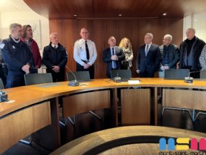 Le commissaire Le Borgne sur le départ