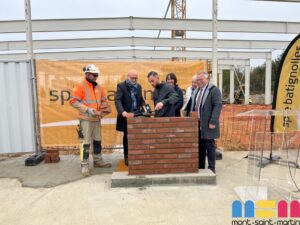 Première pierre posée pour la Ruche Steven Da Costa