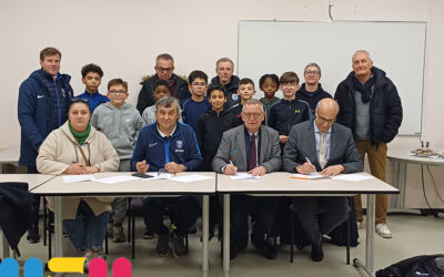 Signature de la convention du club de football